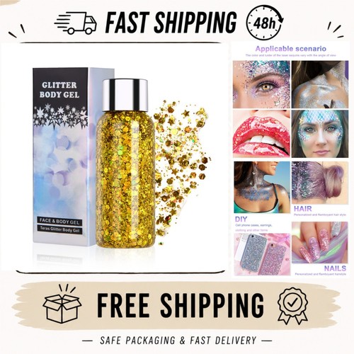 Body glitter gel gold - glitter,