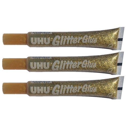 Uhu glitter glue - glue, gold