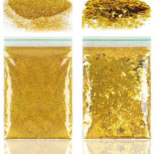 Glitzerpulver basteln gold - basteln,