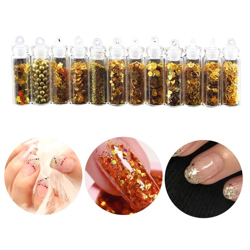 12x sparkly nail glitter - sparkly,