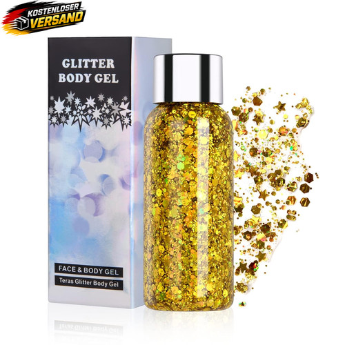 Body glitzer gel für gesicht - für,