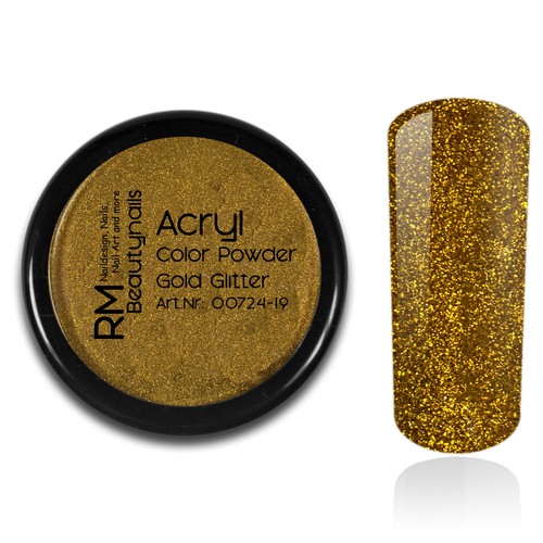 Acryl farb puder glitter - puder, gold